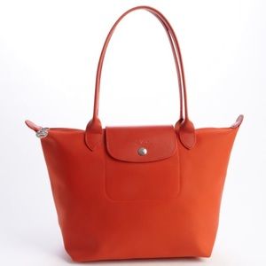 LONGCHAMP PLANETES LARGE NYLON TOTE ORANGE